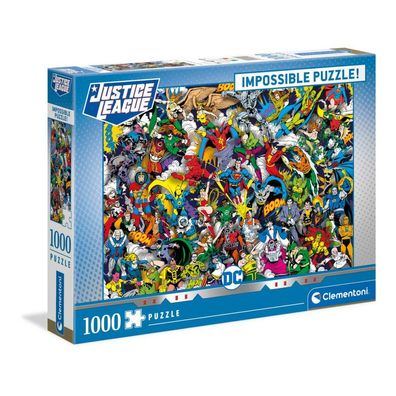 Clementoni 39599 - 1000 Teile Impossible Puzzle - DC Comics, Justice League