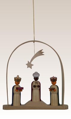 Baumbehang Heiligen drei Könige im Bogen bunt Höhe=13cm NEU Christbaumschmuck