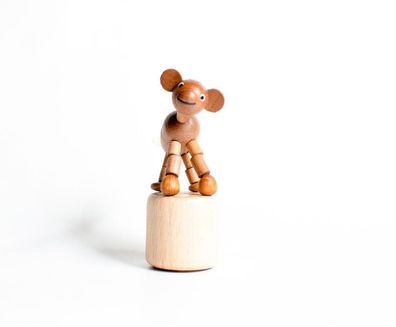 Holzspielzeug Wackelfigur Affe Höhe=8cm NEU Spielzeug Wackeln Wackeltier Wackel