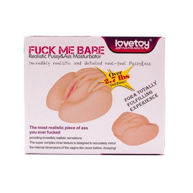Love Toy - F * ck Me Bare Realistic Pussy & Ass Masturbator