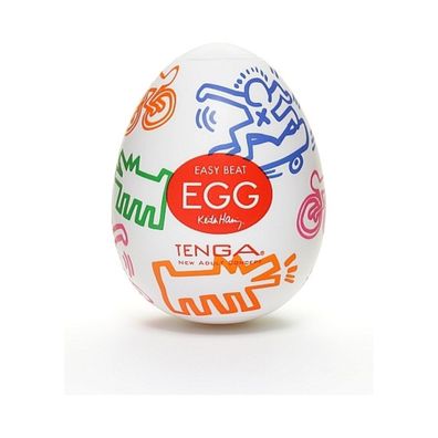 TENGA Easy Beat Egg Keith Haring Street Einweg-Masturbator in Ei-Form