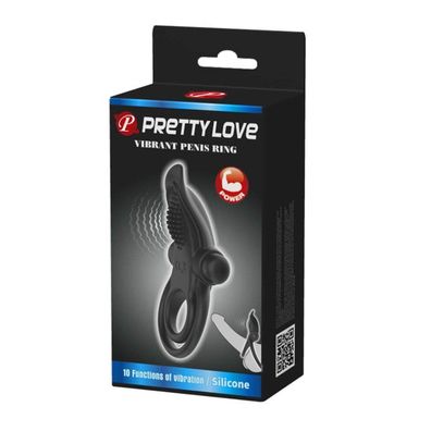 Pretty Love Vibrant Penis Ring Schwarz