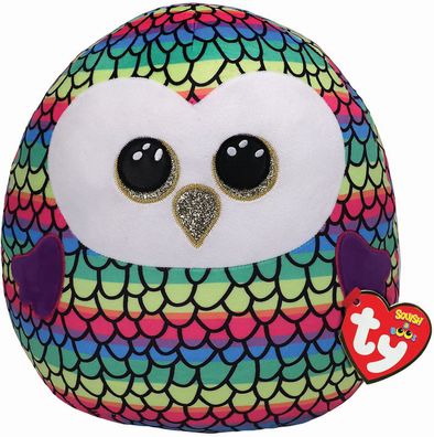 Ty 39291 Squish-A-BooOwen Owl Eule Plüsch Kissen 20cm Plush Pillow Stofftier