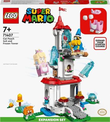 LEGO 71407 Super Mario Set Katzen-Peach-Anzug und Eisturm Bausteine Klemmsteine