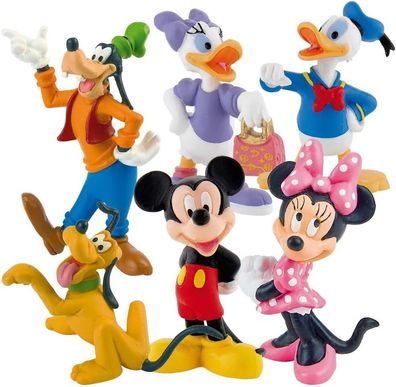 Bullyland Disney Mickey Mouse Figuren Spiel Set Minnie Pluto Goofy Donald Daisy