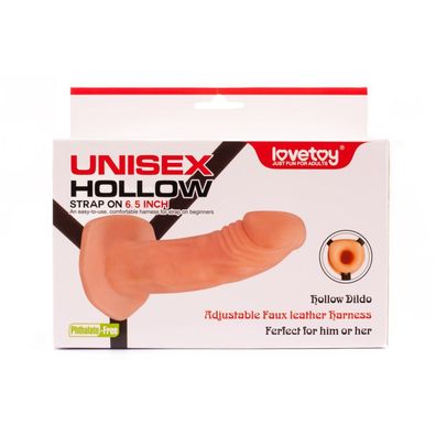 Unisex Hollow Strap On 6.5