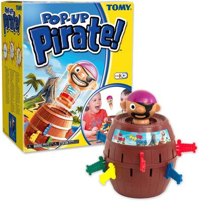 TOMY Pop Up Pirate Aktionsspiel Gesellschaftsspiel Geschick Kids Action Game