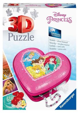 Disney Princess Herzschatulle - 3D Puzzle 54 Teile