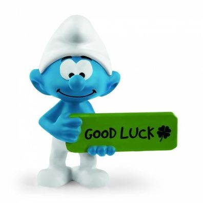 Schleich - The Smurf With His Sign Good Luck - Schleich - (Spielwaren ...