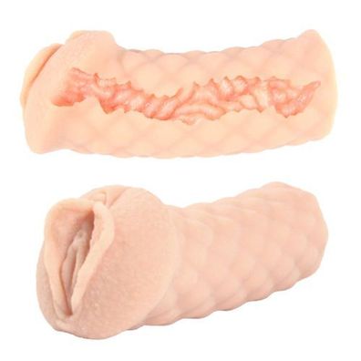 Realistische, künstliche, enge Vagina mit großen Schamlippen mit Ausstülpungen