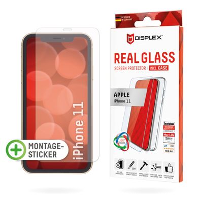 Displex Starter Kit - Real Glass + Case für Apple iPhone 11