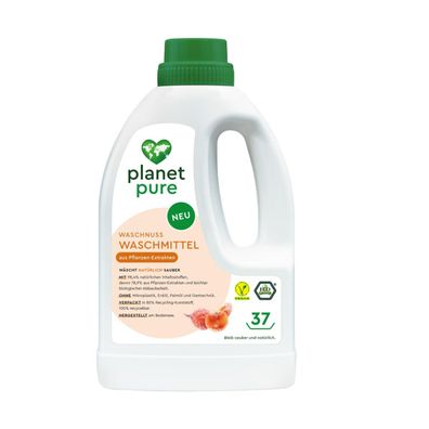 PLANET PURE Waschnuss Waschmittel aus Pflanzenextrakten 37 WL natürl. Inhaltsstoffe