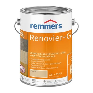 Remmers Renovier-Grund Spezial-Grundierung zur Aufhellung 2.5L FICHTE