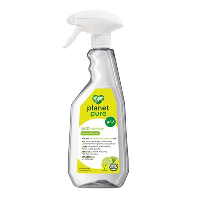 PLANET PURE Bad-Reiniger Limettenfrische Spray für ein hygienisch sauberes Bad