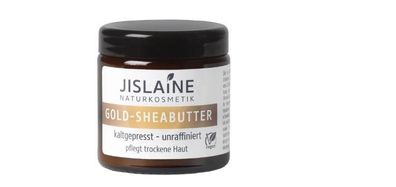 Gold Sheabutter von Jislaine 120ml trockene rauhe Haut Schönheitselexier