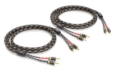 Viablue "SC-4" Silver / HighEnd Speaker-Kabel single-wiring / Bananas T8 / Cobra