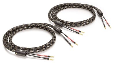 Viablue "SC-2" Silver / HighEnd Speaker-Kabel single-wiring / crimped / Cobra