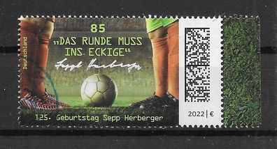 032) BRD/ Bund 2022 Fußball Mi. Nr. 3675 gestempelt