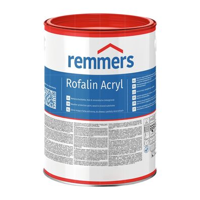 Remmers Rofalin Acryl Wetterschutzfarbe Holzfarbe 0.75L WEISS RAL 9016