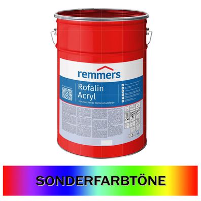 Remmers Rofalin Acryl Wetterschutzfarbe Holzfarbe Zink 10L Sonderton Farbwahl