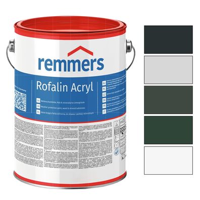 Remmers Rofalin Acryl Wetterschutzfarbe Holzfarbe Zink 2.5L Farbwahl