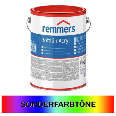 Remmers Rofalin Acryl Wetterschutzfarbe Holzfarbe Zink 2,5L Sonderton Farbwahl