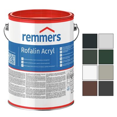 Remmers Rofalin Acryl Wetterschutzfarbe Holzfarbe Zink 5L Farbwahl