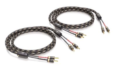 Viablue "SC-2" Silver / HighEnd Speaker-Kabel single-wiring / Bananas T8 / Cobra