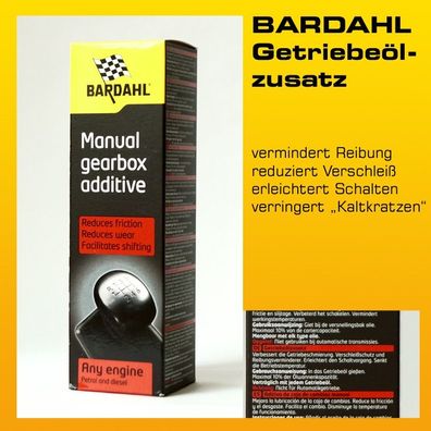 Bardahl Getriebeölzusatz für kratzfreies Schalten - Tube à 150 ml