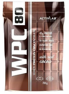 ActivLab WPC 80 Standard Milchschokolade, 700g - Muskelaufbau und Regeneration