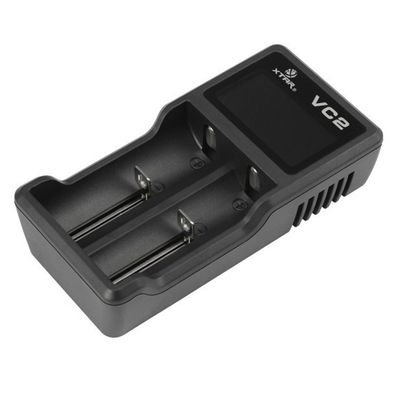 2- Fach Ladegerät Charger für Li-Ion Akkus USB Kabel 10440 - 26650 Batterie