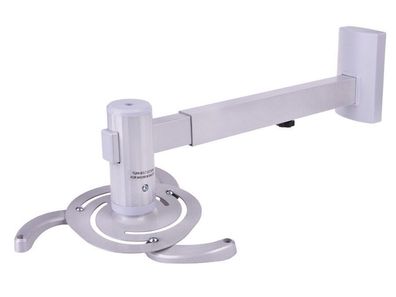 Projektor Beamer Wandhalterung 10kg bis 360° Verstellbar Universal Halter Silver