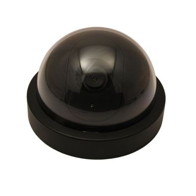 Kuppel Kamera Dummy Attrappe Überwachungskammera LED Fake CCTV Cam Alarm