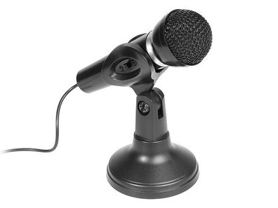 Tracer Studio Mikrofon Tischmikrofon schwarz mit Kabel neu Mikrophone