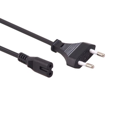 Strom Kabel EU 2 PIN PC Netzkabel Stecker zu Kleingeräte?Büchse 1,5 / 3 Meter