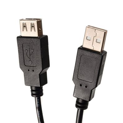 USB 2.0 Verlängerungkabel Datenkabel Kabel A Buchse zu A Stecker Anschluss 3m 5m