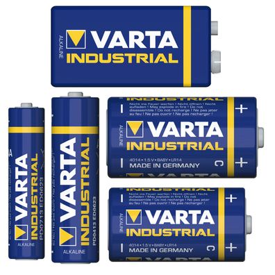 Batterien Varta Industrial | Alkaline Batterie | Variante 10 bis 100 Stück
