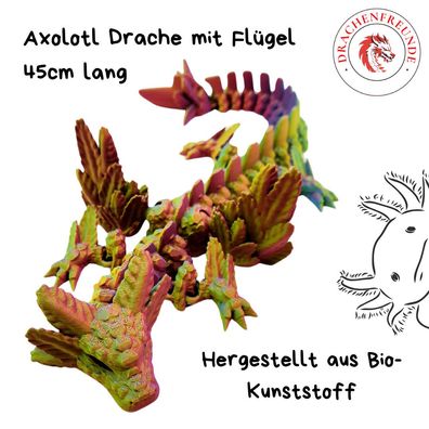 Axolotl - beweglicher gelenkiger Drache - Biokunststoff