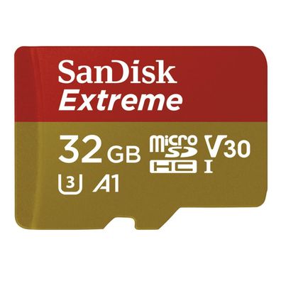 Micro SD Sandisk Extreme 32 Gb 100 MB / s + Adapter Foto & Camcorder Karte