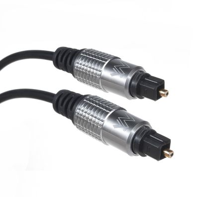 1m Optisches Lichtwellenleiter Kabel | Toslink zu Toslink | Digitales Audiokabel