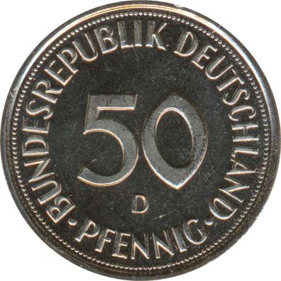 BRD 50 Pfennig 1994 D Frau mit Eichensetzling unz J.384a*