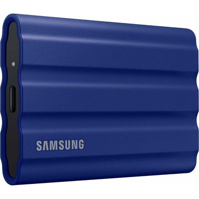Portable SSD T7 Shield 2 TB, Externe SSD (blau, USB-C 3.2 Gen 2 (10 Gbit/ s), extern)