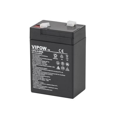 Bleiakku Gelakku Bleigelakku Wartungsfrei Batterie Akkumulator Vipow 6V 4.5Ah HQ