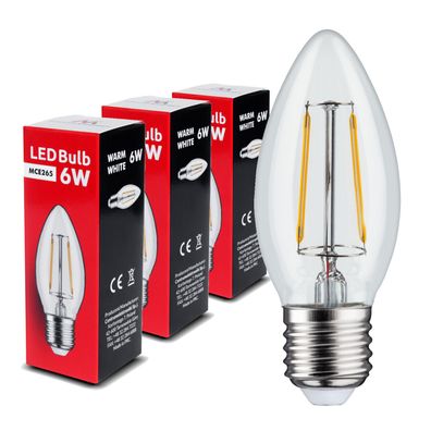 3x E27 LED Filament Edison Glühbirne Birnen Retro Vintage Warmweiß 3000K 4W 6W