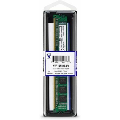 Kingston DIMM 4GB DDR3-1600 Arbeitsspeicher 4GB DDR3-1600