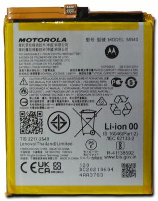 Original Motorola MB40 Edge Akku Accu Batterie Für Motorola Edge 20 4020mAh
