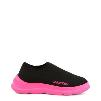 Love Moschino Damen Sneakers - Schwarz/ Pink