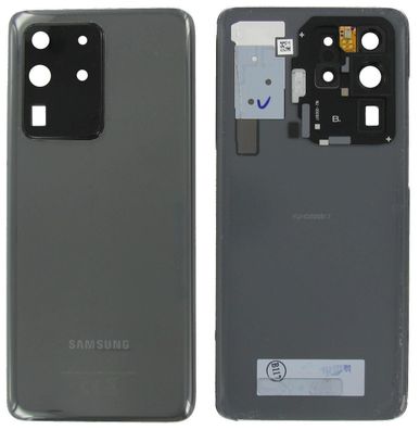 Original Samsung Galaxy S20 Ultra 5G G988 Akkudeckel Backcover Grau Gut