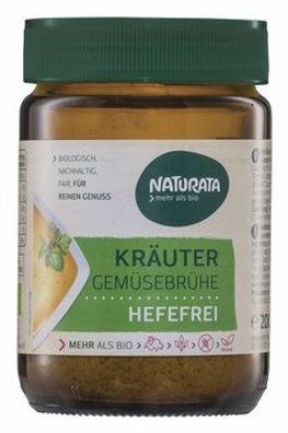 Naturata 6x Kräuter Gemüsebrühe hefefrei 200g