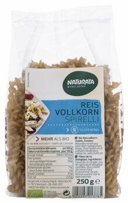 Naturata 3x Spirelli, Reis Vollkorn 250g